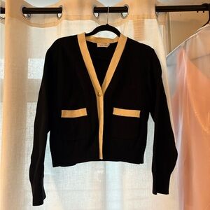& Other Stories Black and Cream Cardigan